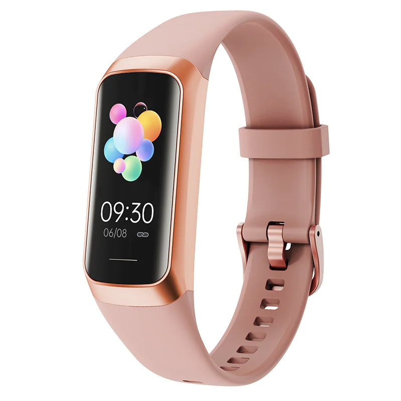 C60 Smart Watch: Heart Rate & Blood Pressure Monitor, MOLED Display