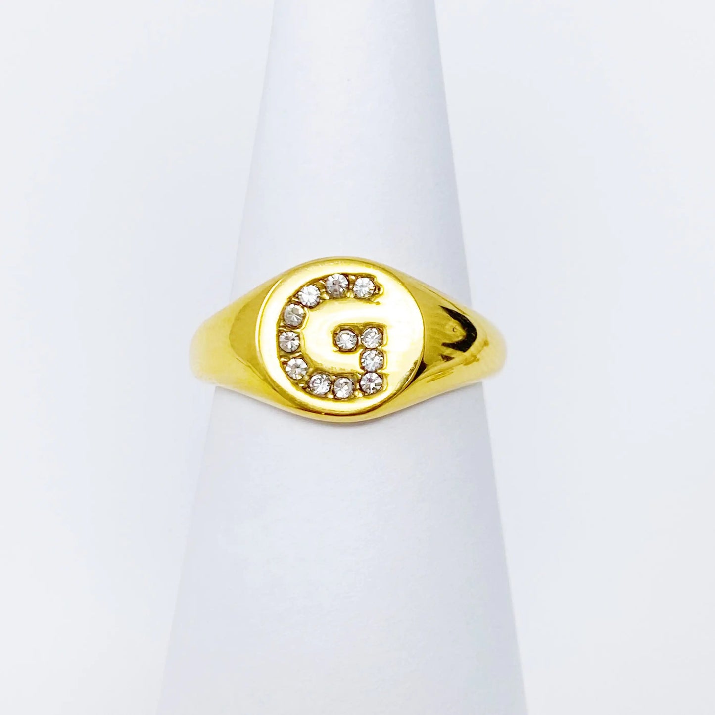 Anillo Personalizado Shine Me con Inicial Brillante