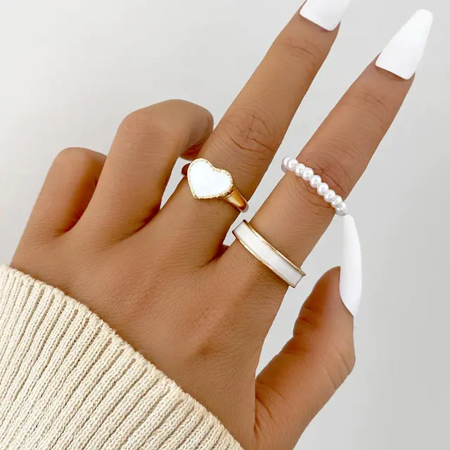 Juego de anillos en forma de espiral
