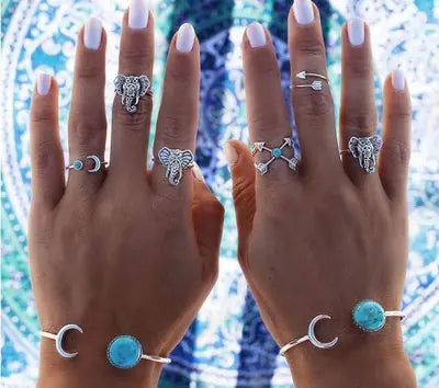 Juego de Anillos Vintage - Colecciones de Seis y Ocho Piezas