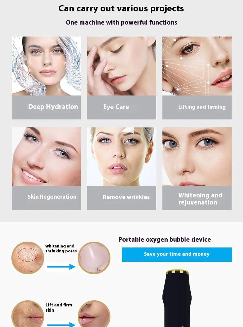 Máquina facial con burbujas de oxigenación Huan