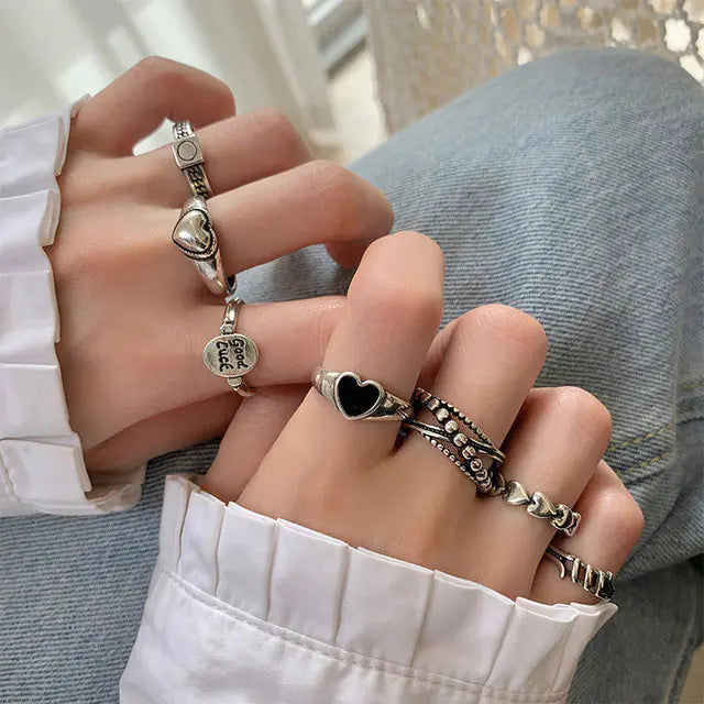 Juego de anillos en forma de espiral