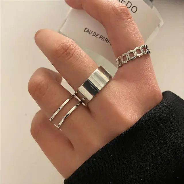Juego de anillos en forma de espiral