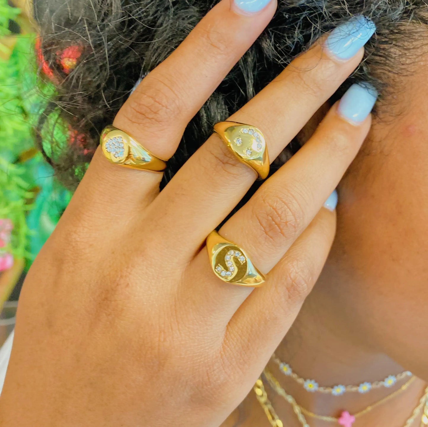 Anillo Personalizado Shine Me con Inicial Brillante