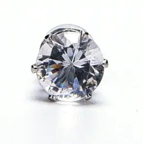 Unisex earrings with crystal stone