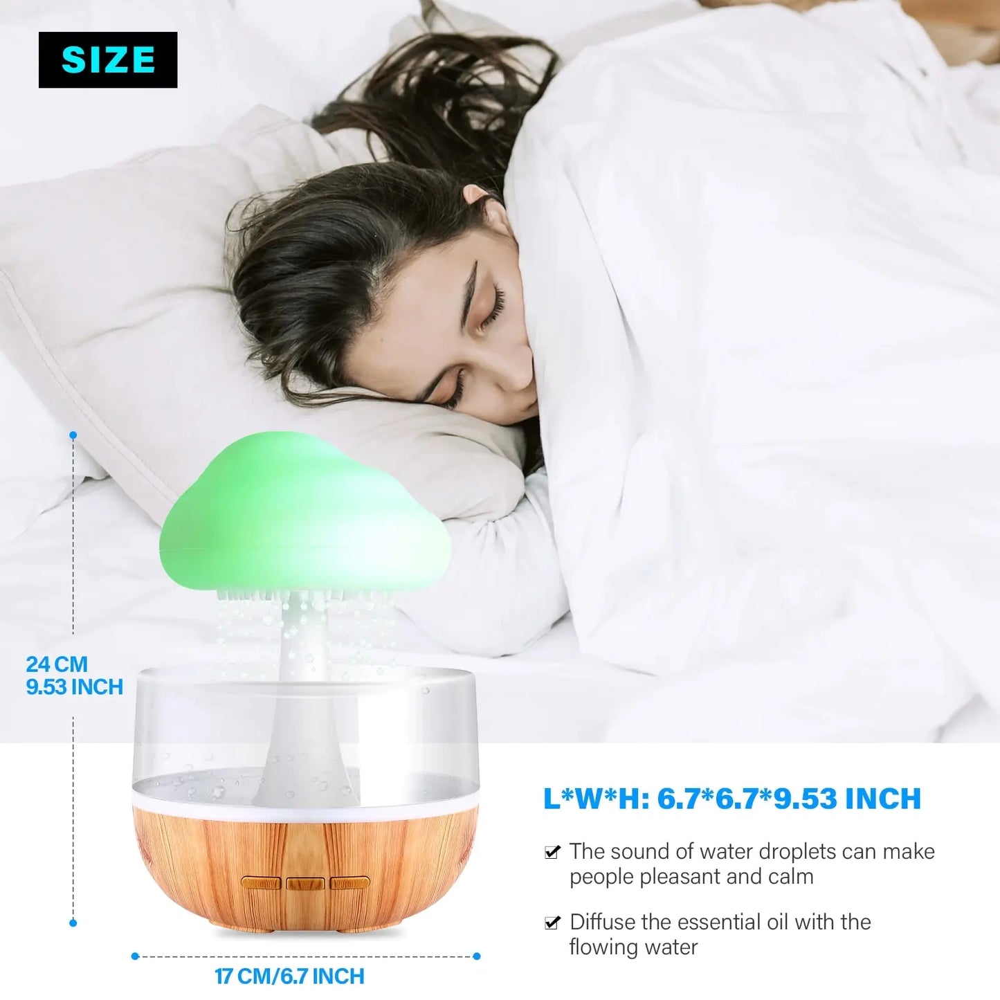 Humidificador difusor de aromaterapia