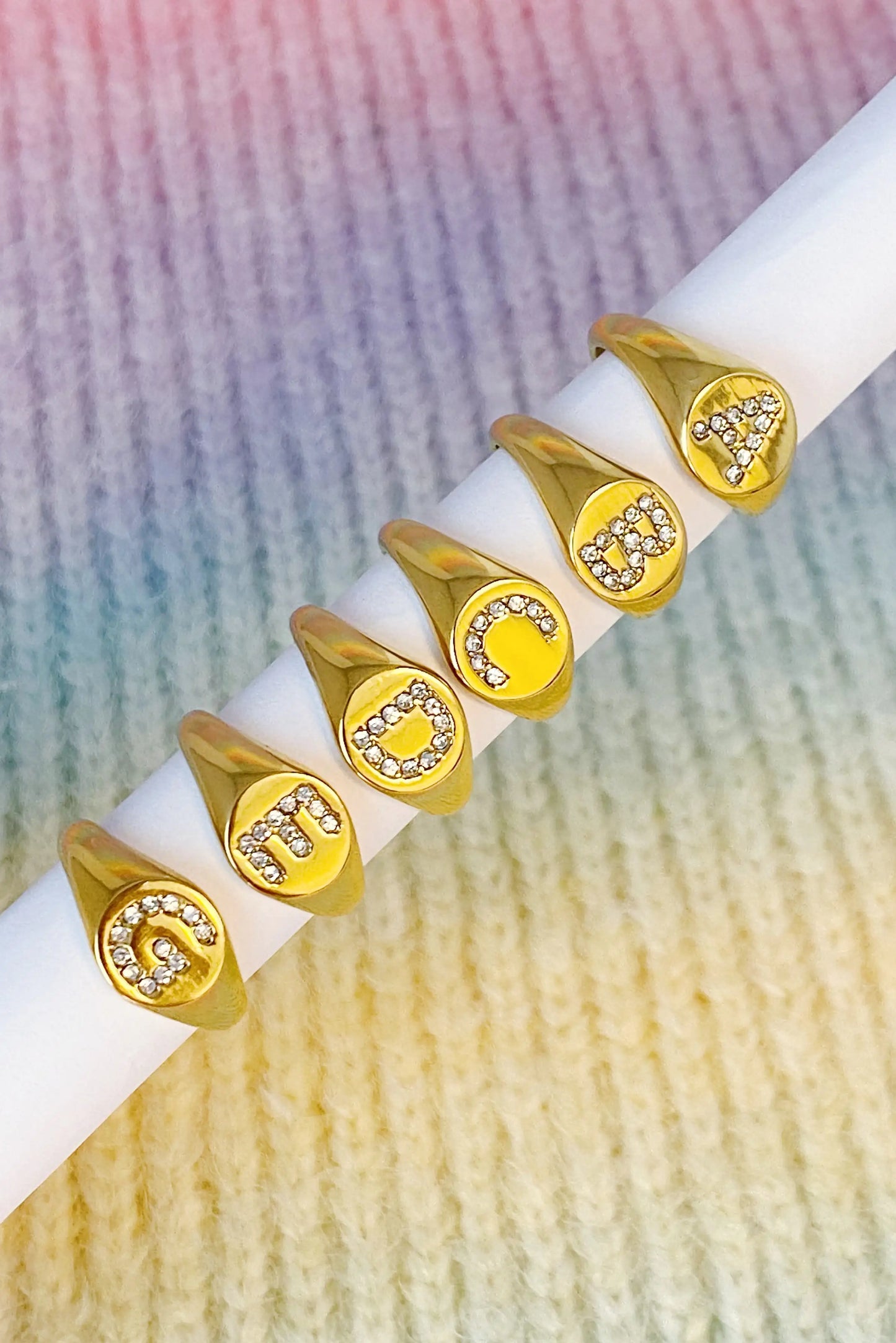 Anillo Personalizado Shine Me con Inicial Brillante