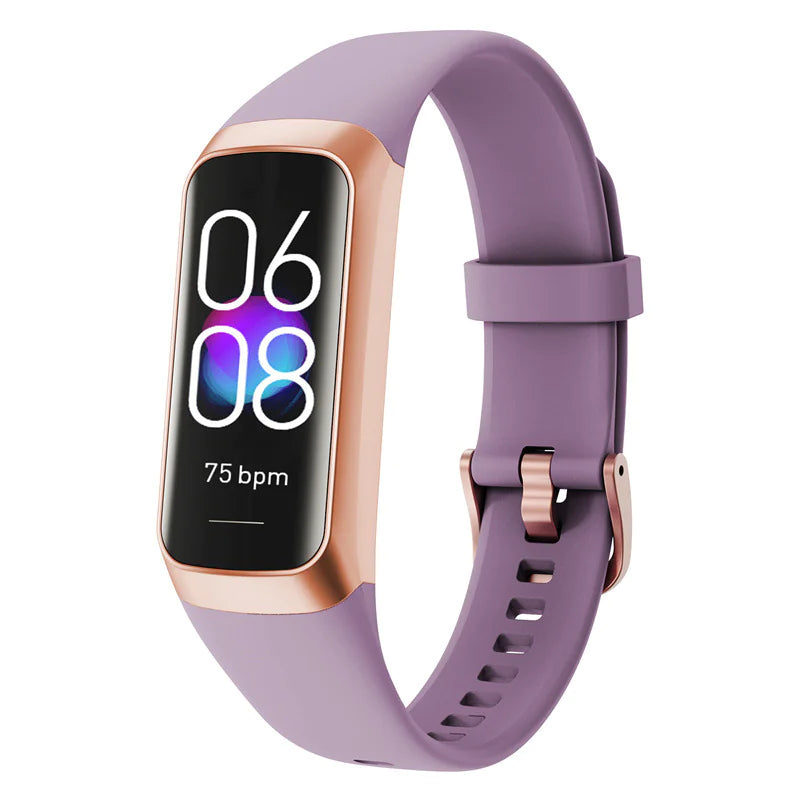 C60 Smart Watch: Heart Rate & Blood Pressure Monitor, MOLED Display