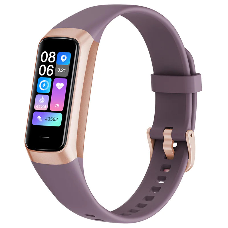 C60 Smart Watch: Heart Rate & Blood Pressure Monitor, MOLED Display
