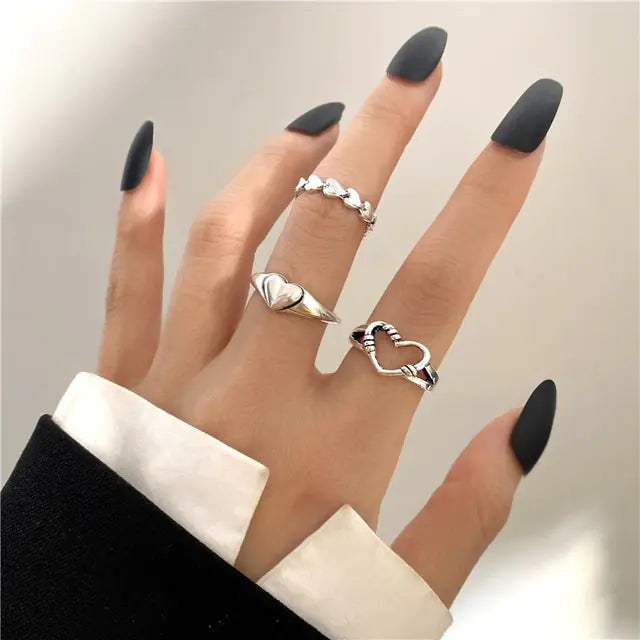Juego de anillos en forma de espiral