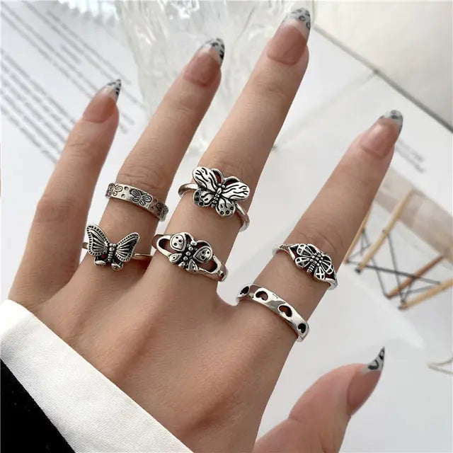 Juego de anillos en forma de espiral