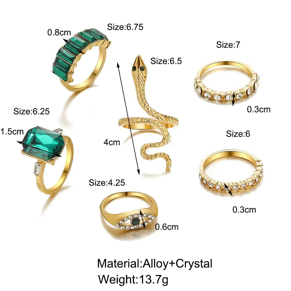Devils eye ring set