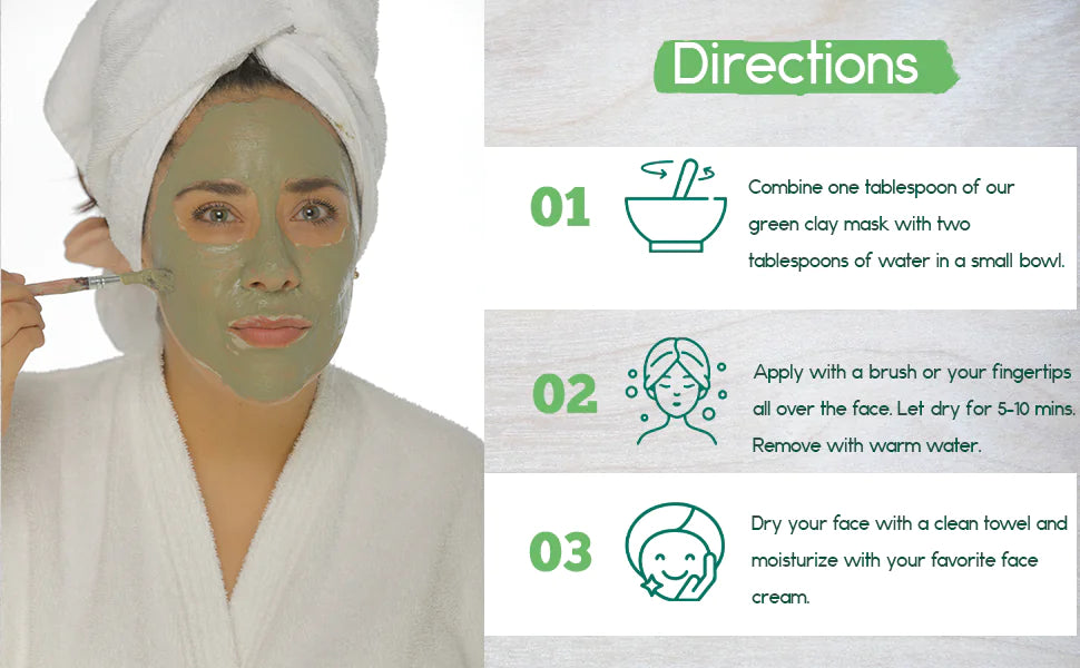 Green clay mask