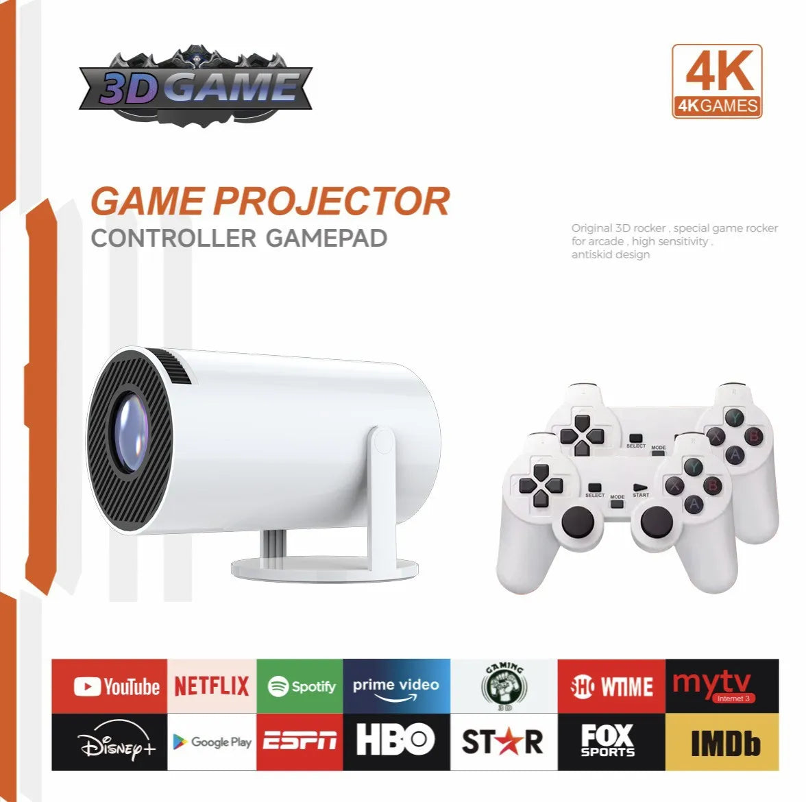 P30 Max Smart Projector with Controllers