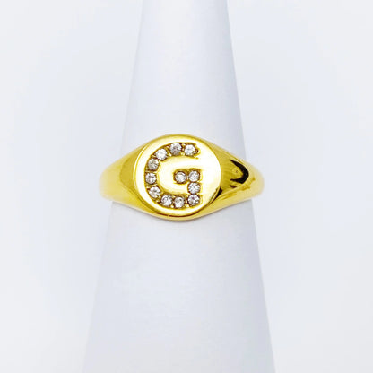 Anillo Personalizado Shine Me con Inicial Brillante