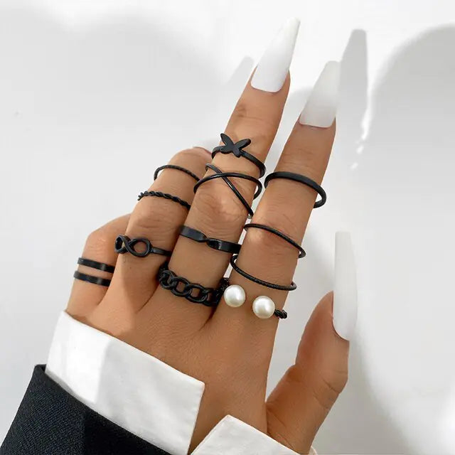 Juego de anillos boho