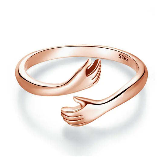 Anillo Abrazo de Plata Esterlina