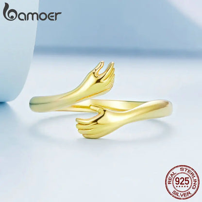 Anillo Abrazo de Plata Esterlina