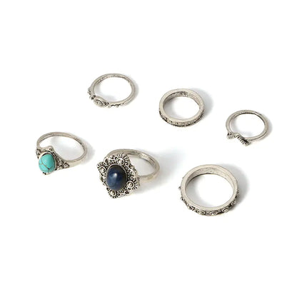 Juego de Anillos Vintage - Colección de Seis Piezas