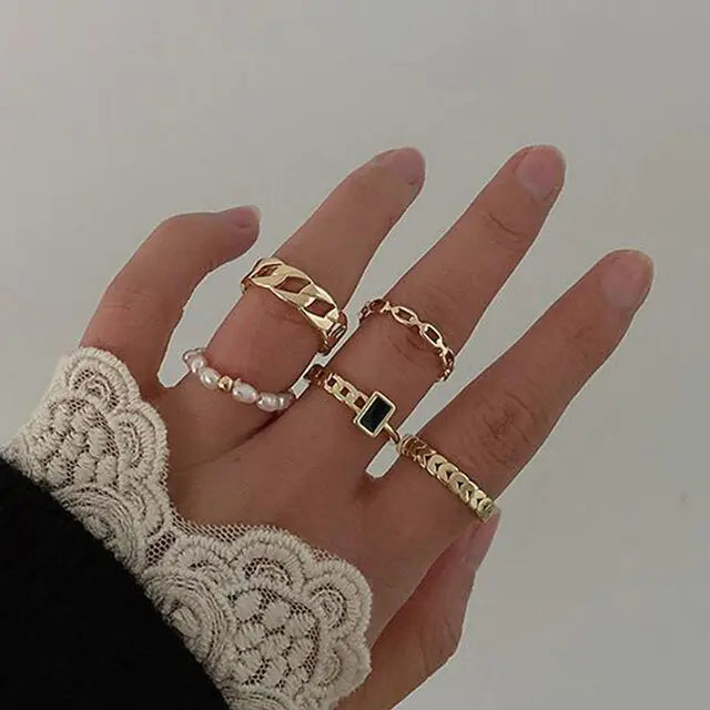 Juego de anillos boho