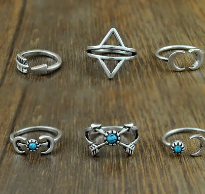 Juego de Anillos Vintage - Colecciones de Seis y Ocho Piezas