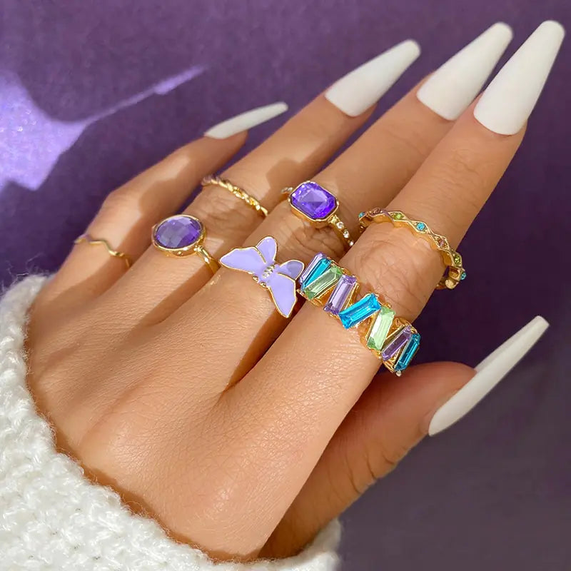 Juego de anillos boho