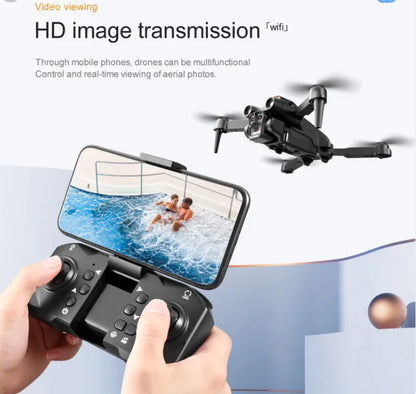 Dron cuadricóptero de control remoto S92 con triple cámara y posicionamiento de flujo óptico
