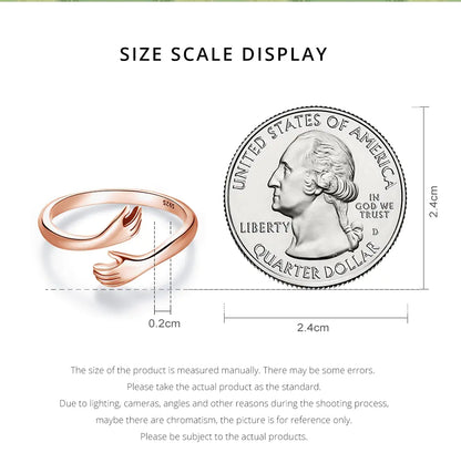Anillo Abrazo de Plata Esterlina
