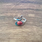 Anillo vintage de pavo real y koi con diseño ajustable