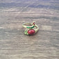 Anillo vintage de pavo real y koi con diseño ajustable