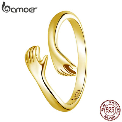 Anillo Abrazo de Plata Esterlina