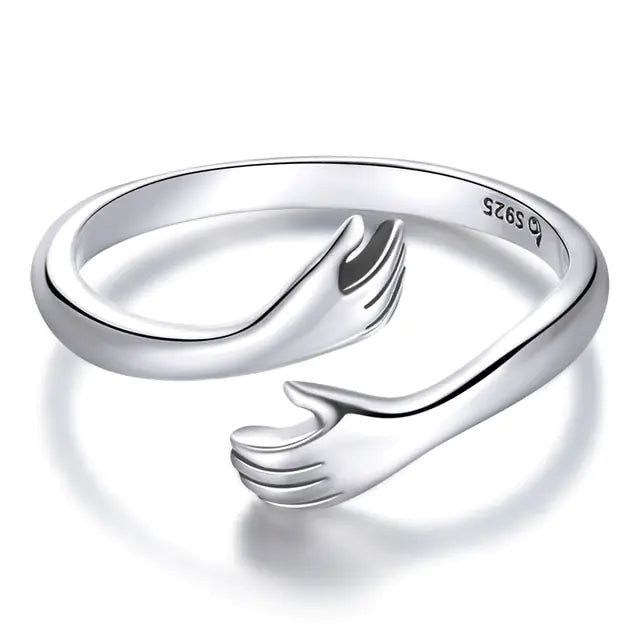 Anillo Abrazo de Plata Esterlina