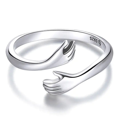 Anillo Abrazo de Plata Esterlina