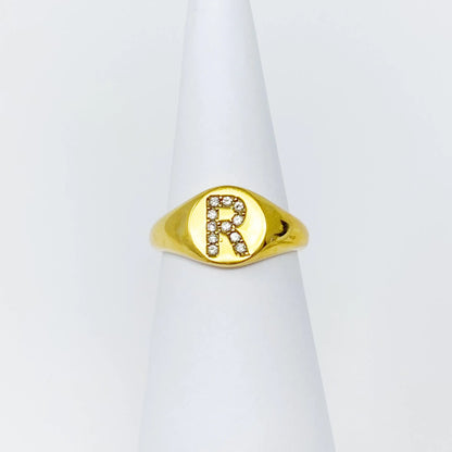 Anillo Personalizado Shine Me con Inicial Brillante