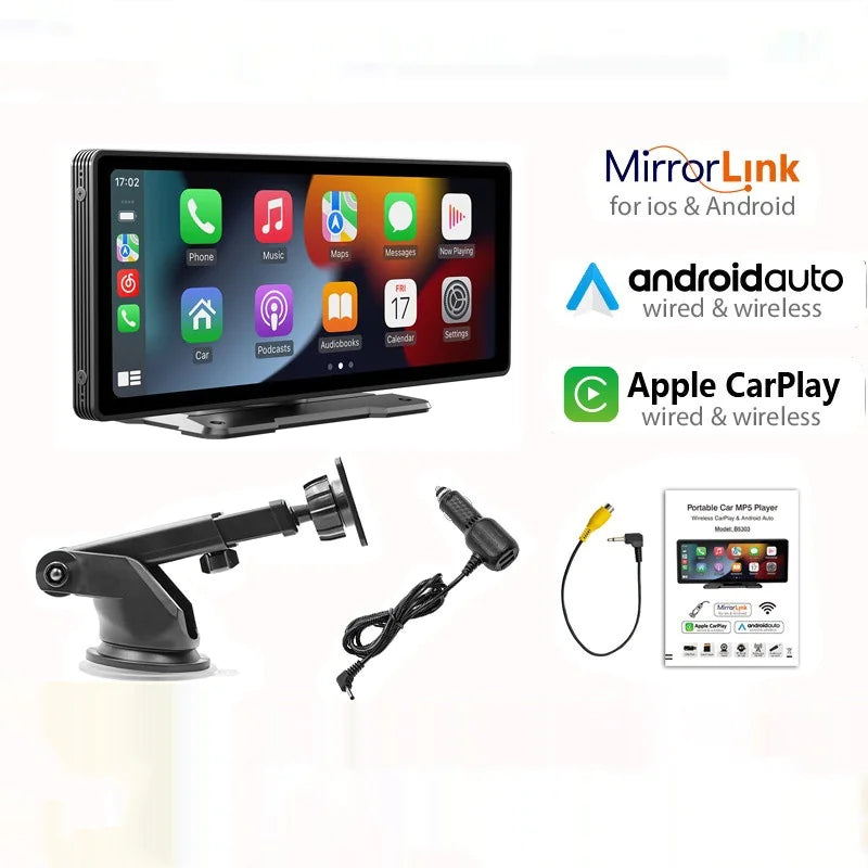 Reproductor MP5 inalámbrico para coche Carplay