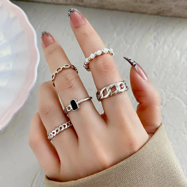 Juego de anillos boho