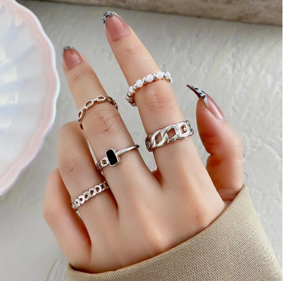 Juego de anillos boho